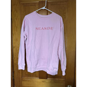 The Seaside Style Pink Women's Sweatshirt Medium